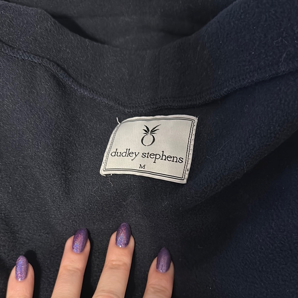 Dudley Stephens navy Fleece Pullover - Picture 2 of 3